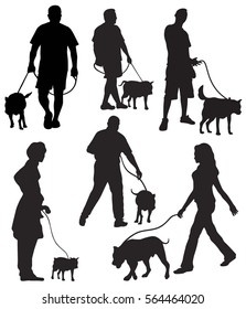 Man walking dogs silhouette Images, Stock Photos & Vectors | Shutterstock