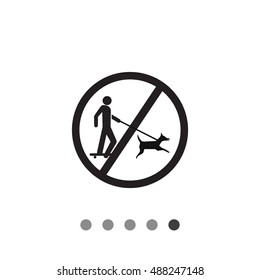 Walking of dogs by skaters prohibited