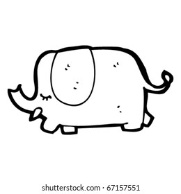 walking elephant cartoon