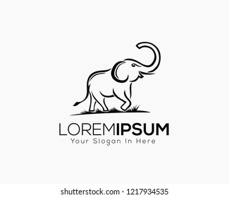 walking elephant logo art design inspiration