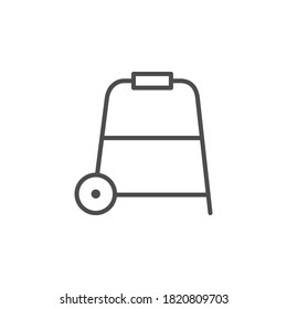 Walking frame line outline icon