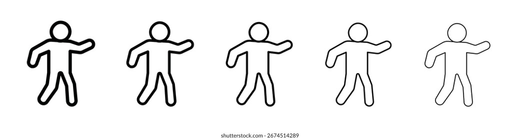Walking icon design, logo, app, UI. Vector illustration, EPS