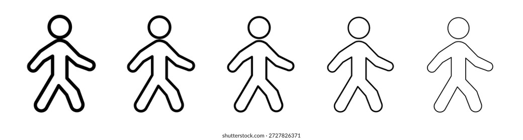 Walking icon for graphic designs. Icon vector design