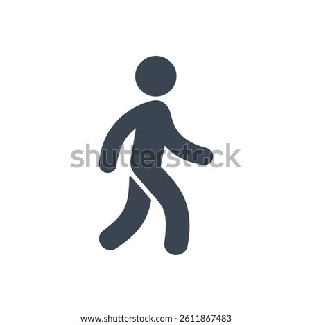 Walking Icon On White Background