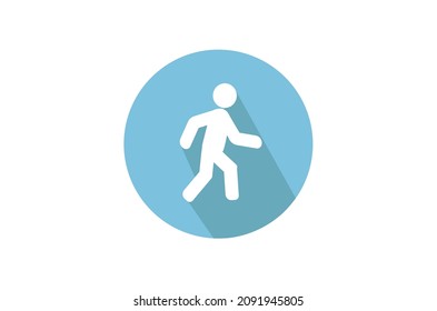 Walking Icon Vector Illustration PNG