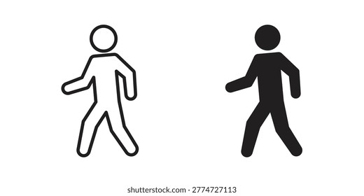 Walking icon for web, app, infographic.