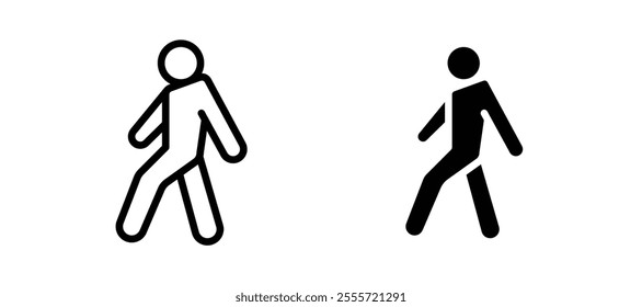 Walking icons for web ui designs