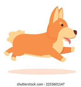 Walking jump pet icon cartoon vector. Royal canine. Fun print