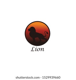 the walking lion logo and icon