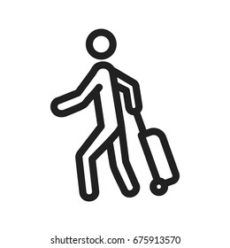 Walking with Luggage