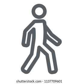 Walking man icon