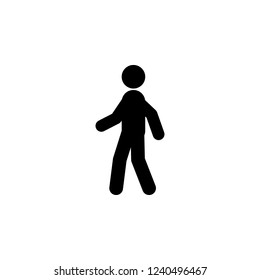 walking man icon. Simple glyphvector of ban set for UI and UX, website or mobile application on white background