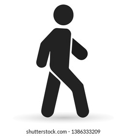 Walking man. Vector icon, EPS10