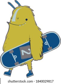 walking monster skater for cool kids