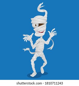 Walking Mummy halloween character design