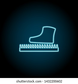 walking on the lawn neon icon. Simple thin line, outline vector of universal icons for UI and UX, website or mobile application
