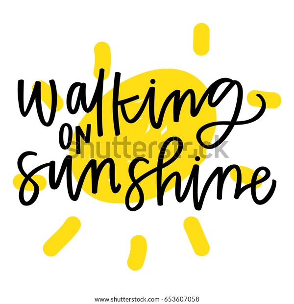 Walking On Sunshine 库存矢量图 免版税