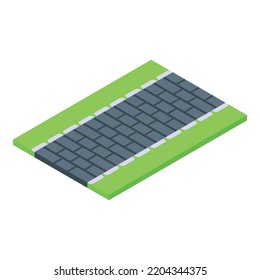 Walking path icon. Isometric of walking path vector icon for web design isolated on white background