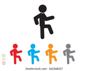 walking, pedestrian, man icon, vector illustration eps10