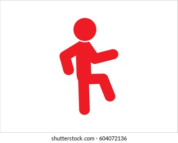 walking, pedestrian, man icon, vector illustration eps10