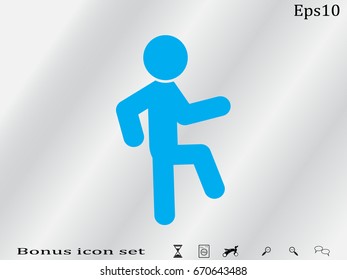 walking, pedestrian, man icon, vector illustration eps10