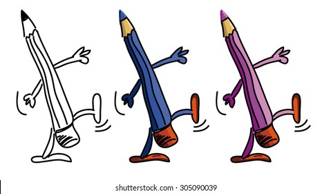 Walking pencil