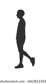 walking people silhouette. walking man silhouette. walking men isolated on white background. Vector illustration. men walking illustration. hand drawn.