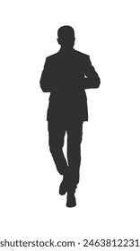 walking people silhouette. walking man silhouette. walking men isolated on white background. Vector illustration. men walking illustration. hand drawn.