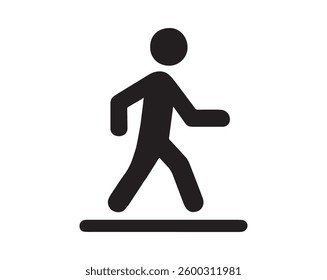 Walking Person Icon – Pedestrian Symbol Vector EPS File.