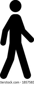 Walking person Public vector icon