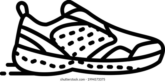 walking and running shoes for Step Dad  Concept, Best Sneakers Vector Icon Design, Happy Fathers Day Symbol, Dads Gift Elements Sign, Parents Day Stock illustration