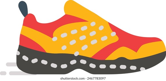 walking and running shoes for Step Dad Concept, Jogging Sneakers Vector Icon Design, Happy Fathers Day Symbol, Dads Gift Elements Sign, Parents Day Stock illustration