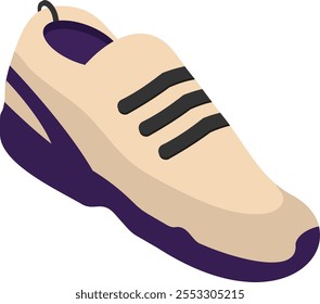 walking and running shoes for Step Dad isometric Concept, Jogging Sneakers Vector Icon, Happy Fathers Day Symbol, Dads Gift Elements Sign, Parents Day Stock illustration