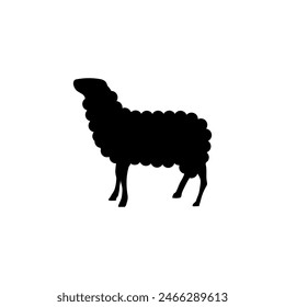 Walking Sheep Silhouette or vector file