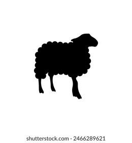 Walking Sheep Silhouette or vector file