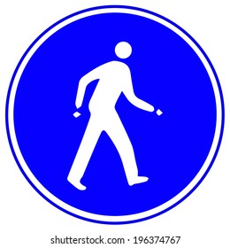 Walking sign