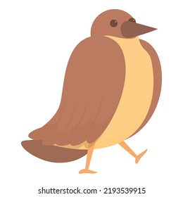 Vector de dibujos animados de iconos de chispa. Casa de vuelo. Pasador lateral
