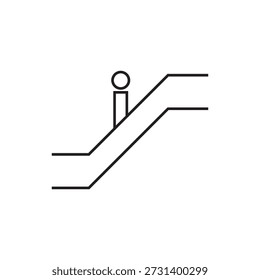 ícone escadas andando ícone ilustração elemento design