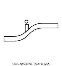 Icono de escaleras para caminar Ilustración Elemento Diseño