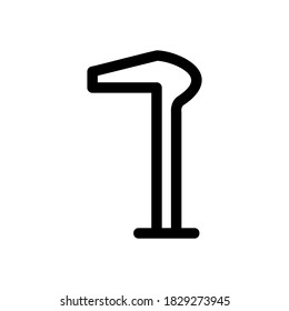 walking stick icon or logo isolated sign symbol vector illustration - high quality black style vector icons
