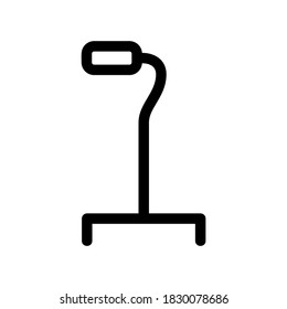 walking stick icon or logo isolated sign symbol vector illustration - high quality black style vector icons
