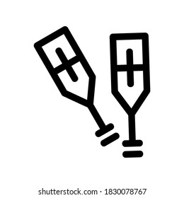 walking stick icon or logo isolated sign symbol vector illustration - high quality black style vector icons
