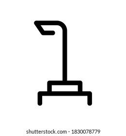 walking stick icon or logo isolated sign symbol vector illustration - high quality black style vector icons
