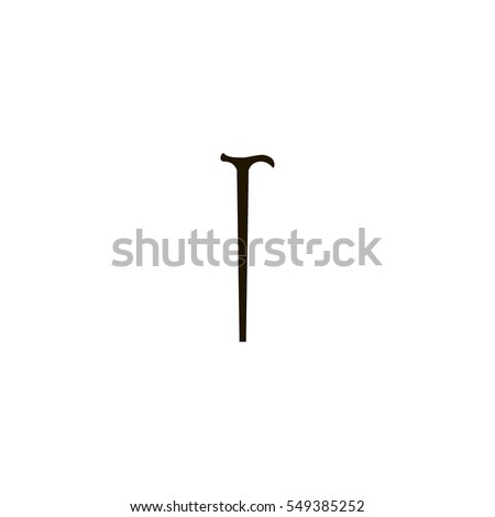 walking stick icon. sign design