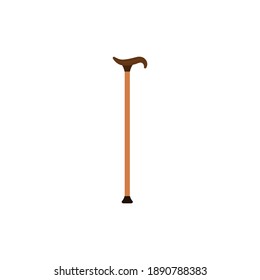 Walking Stick Icon. Vector Illustration.