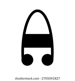 Ilustración de diseño de símbolo de Vector de icono de bastón