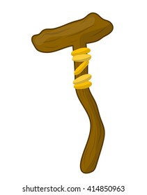 Walking stick isolated illustration on white background