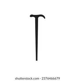 Walking stick vector icon. Walking stickl flat sign design. Walk stick symbol pictogram. UX UI icon