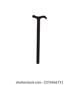 Walking stick vector icon. Walking stickl flat sign design. Walk stick symbol pictogram. UX UI icon