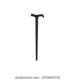 Walking stick vector icon. Walking stickl flat sign design. Walk stick symbol pictogram. UX UI icon